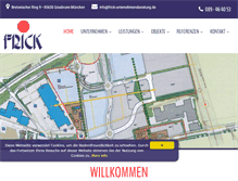 Tablet Screenshot of frick-unternehmensberatung.de